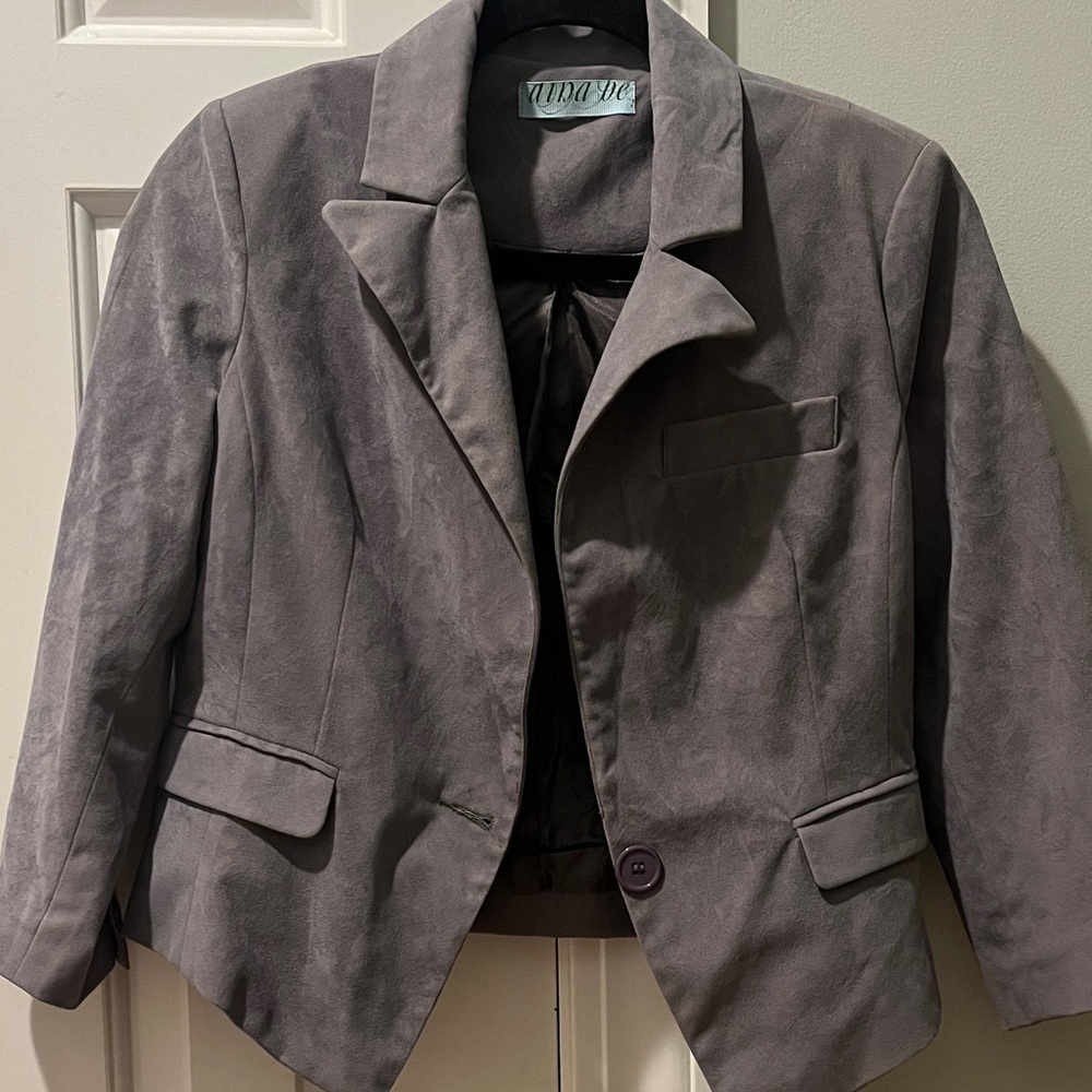 Anna Be Charcoal Women's Blazer